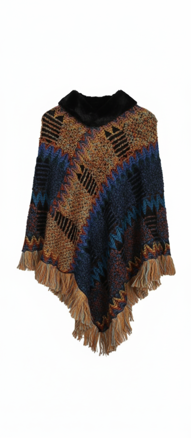 Poncho de punto