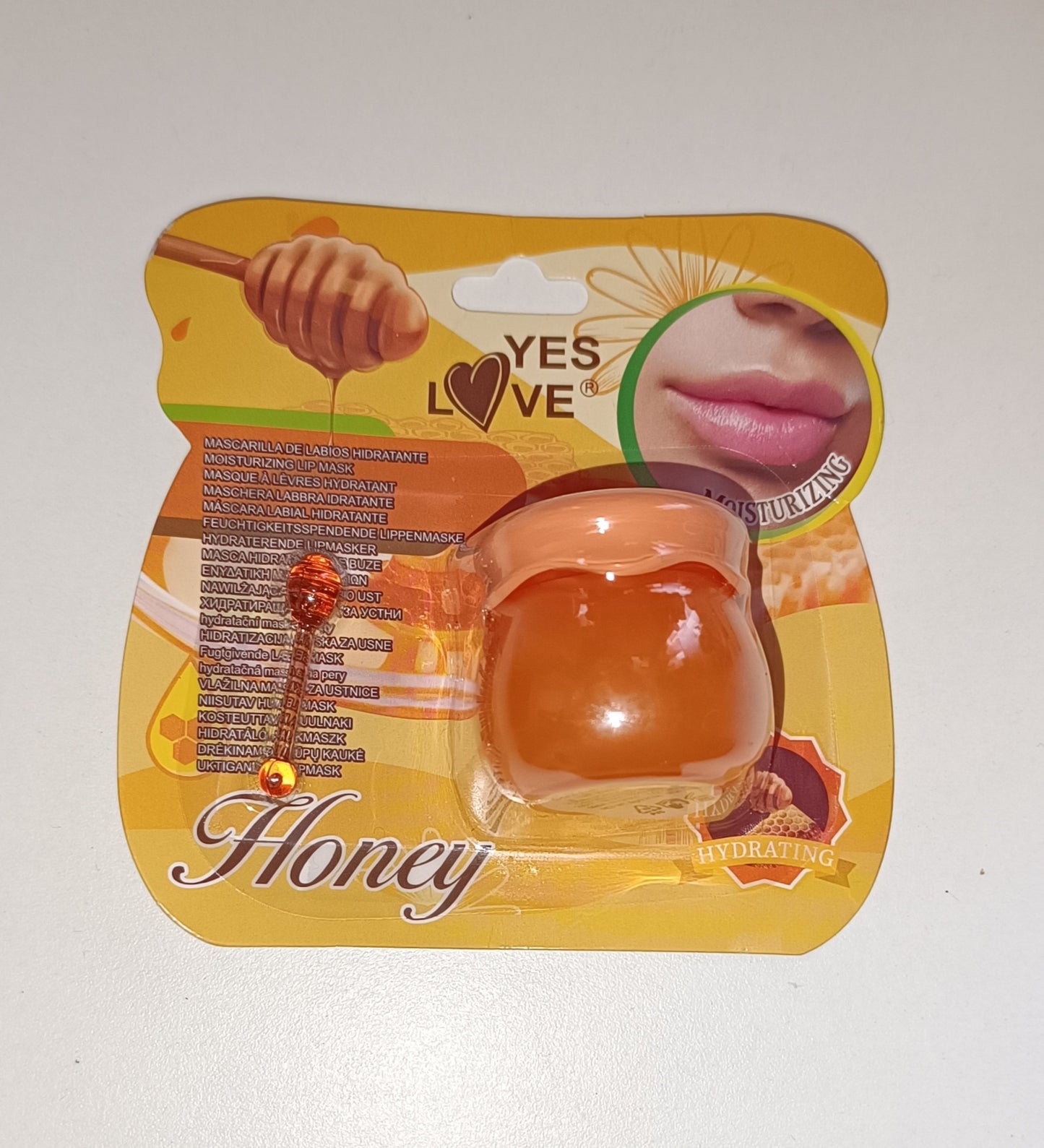 Máscarilla hidratante de labios de Miel