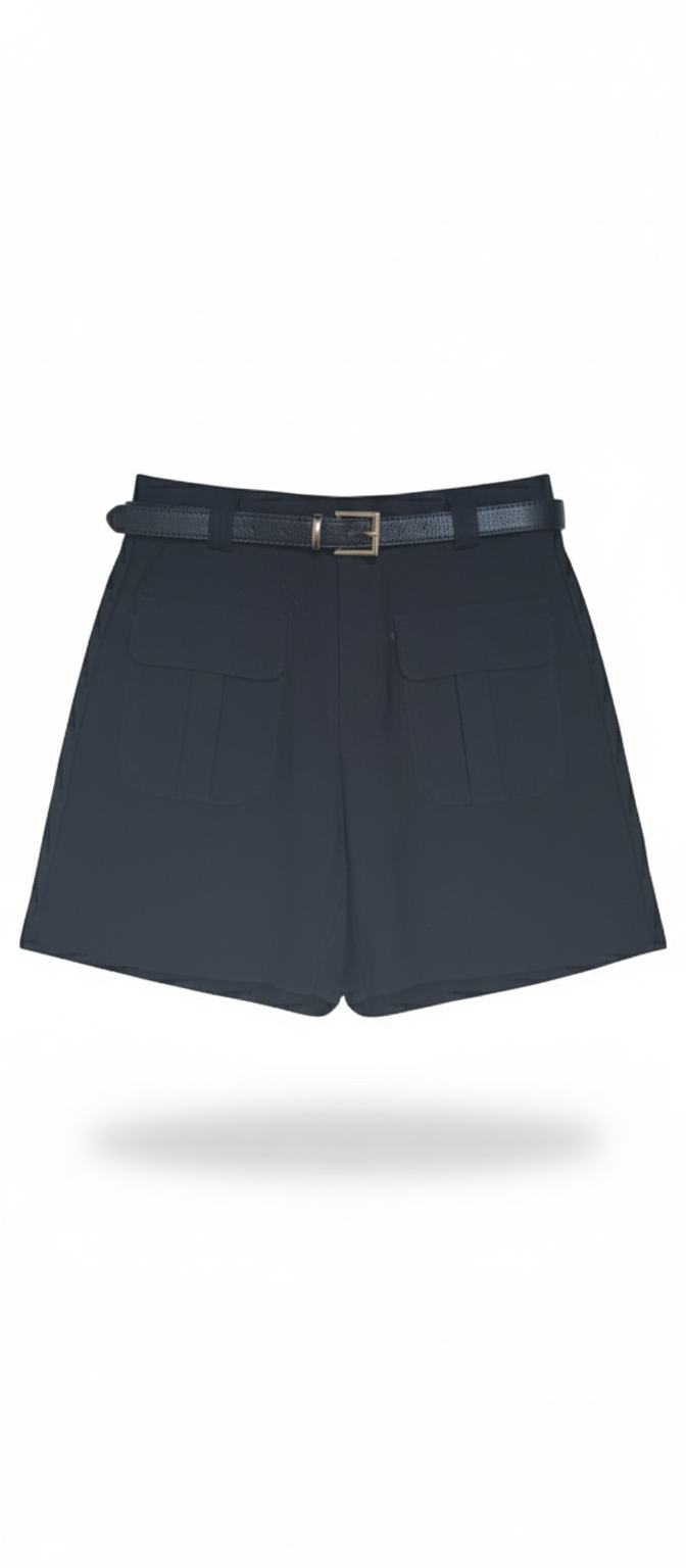 Pantalón Corto Estilo Safari con Cinturón
