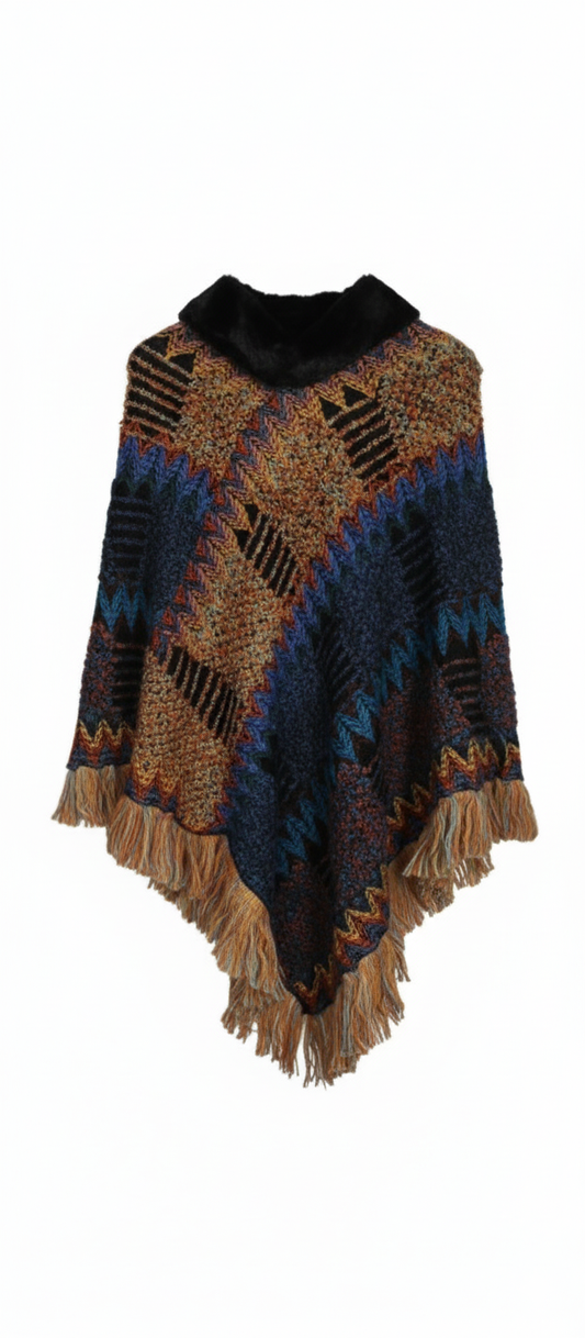 Poncho de punto