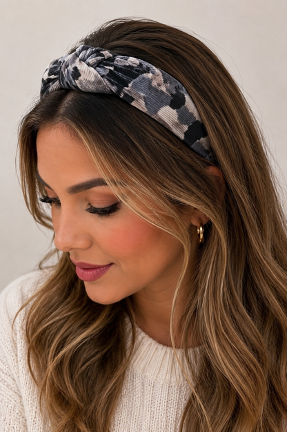 Diadema estampada floral