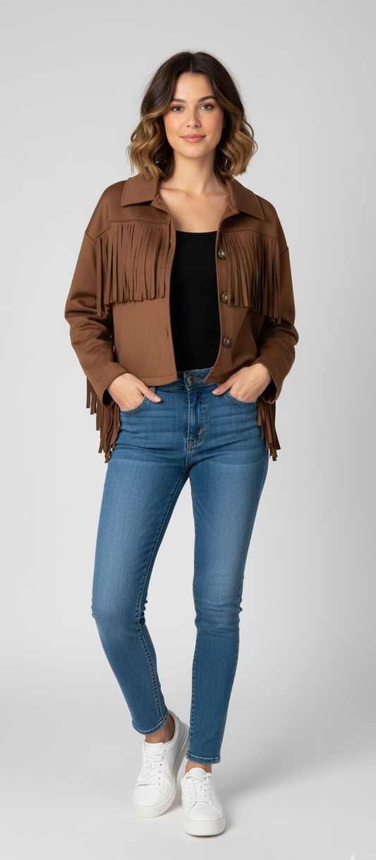 Chaqueta Flecos