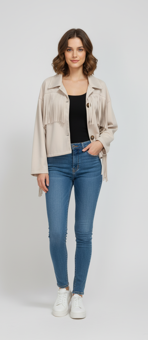 Chaqueta Flecos