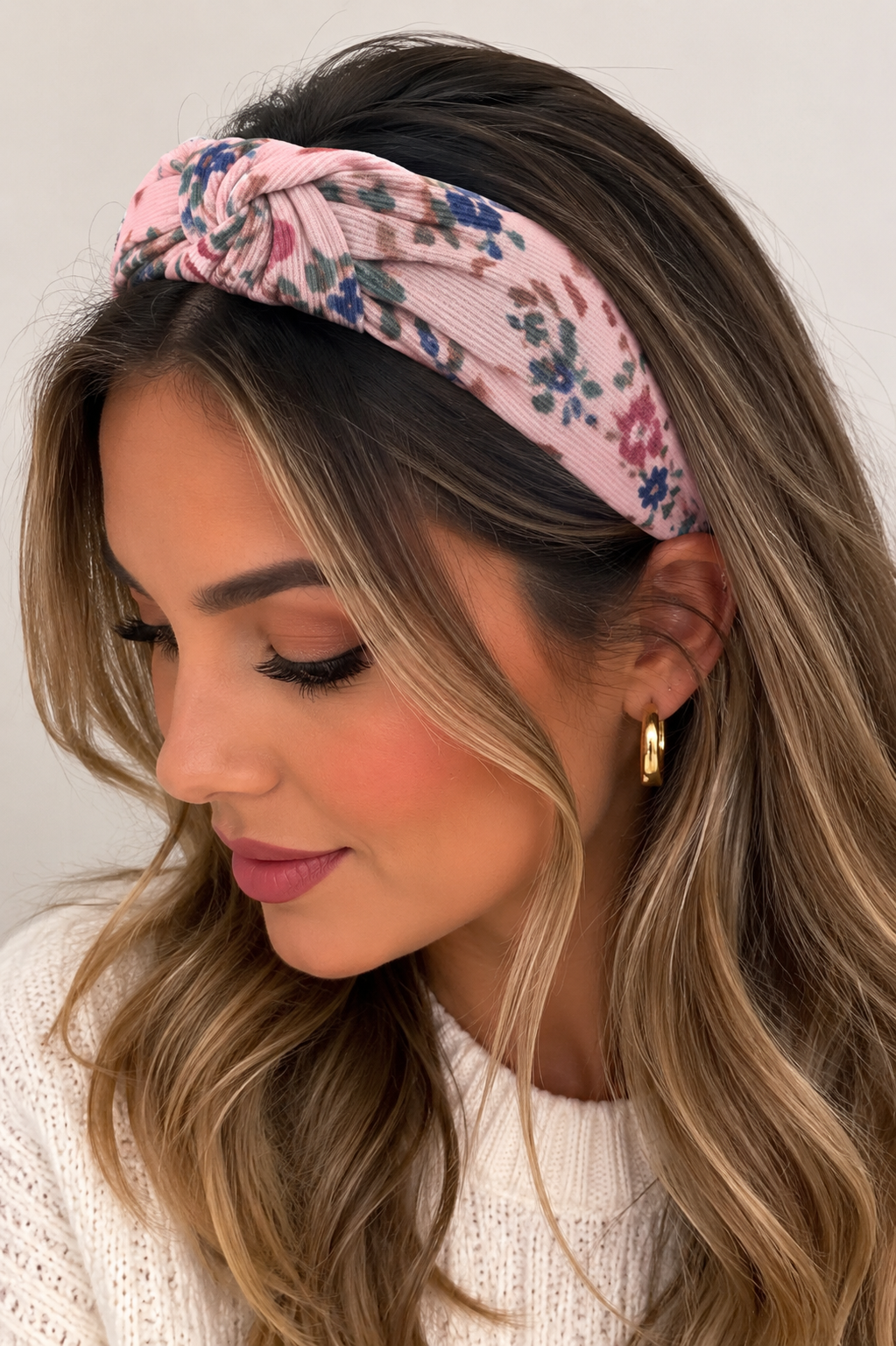 Diadema estampada floral
