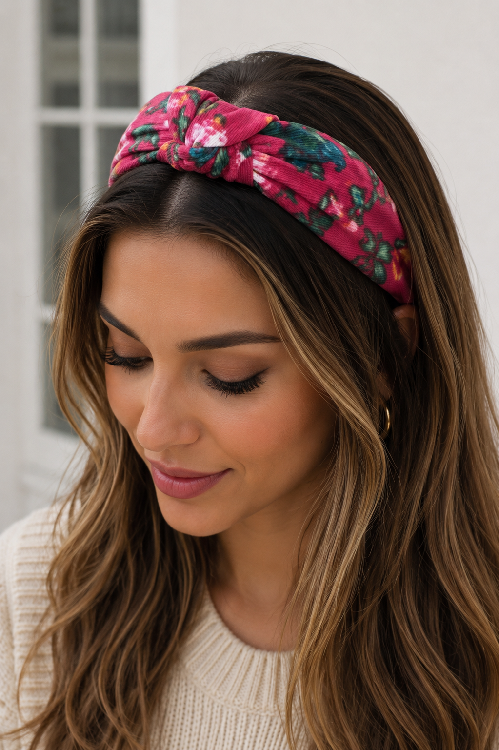 Diadema estampada floral