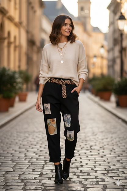 Pantalón  de Mujer parches
