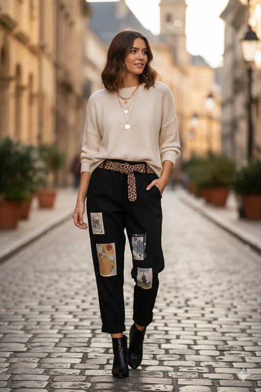 Pantalón  de Mujer parches
