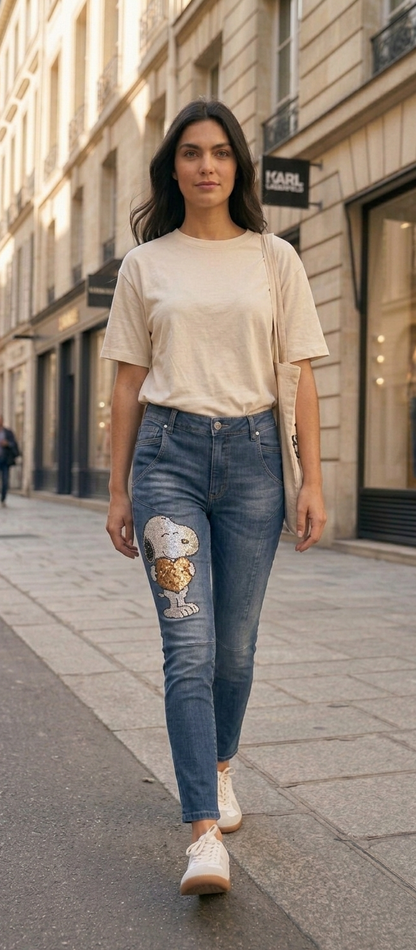 Pantalon Vaquero Snoopy