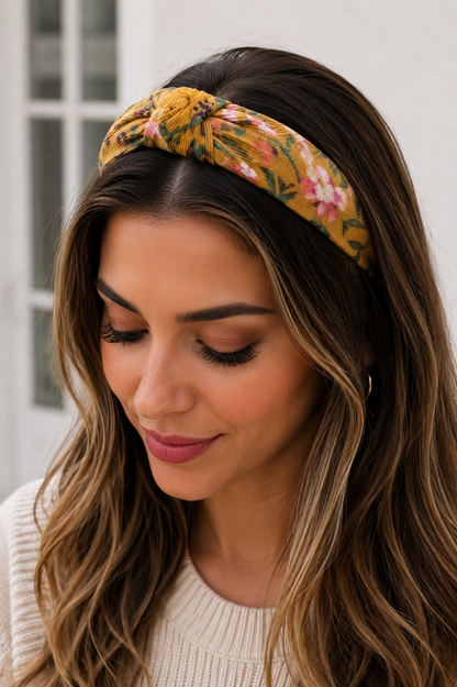 Diadema estampada floral