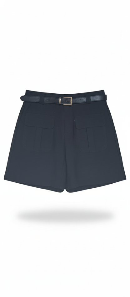 Pantalón Corto Estilo Safari con Cinturón